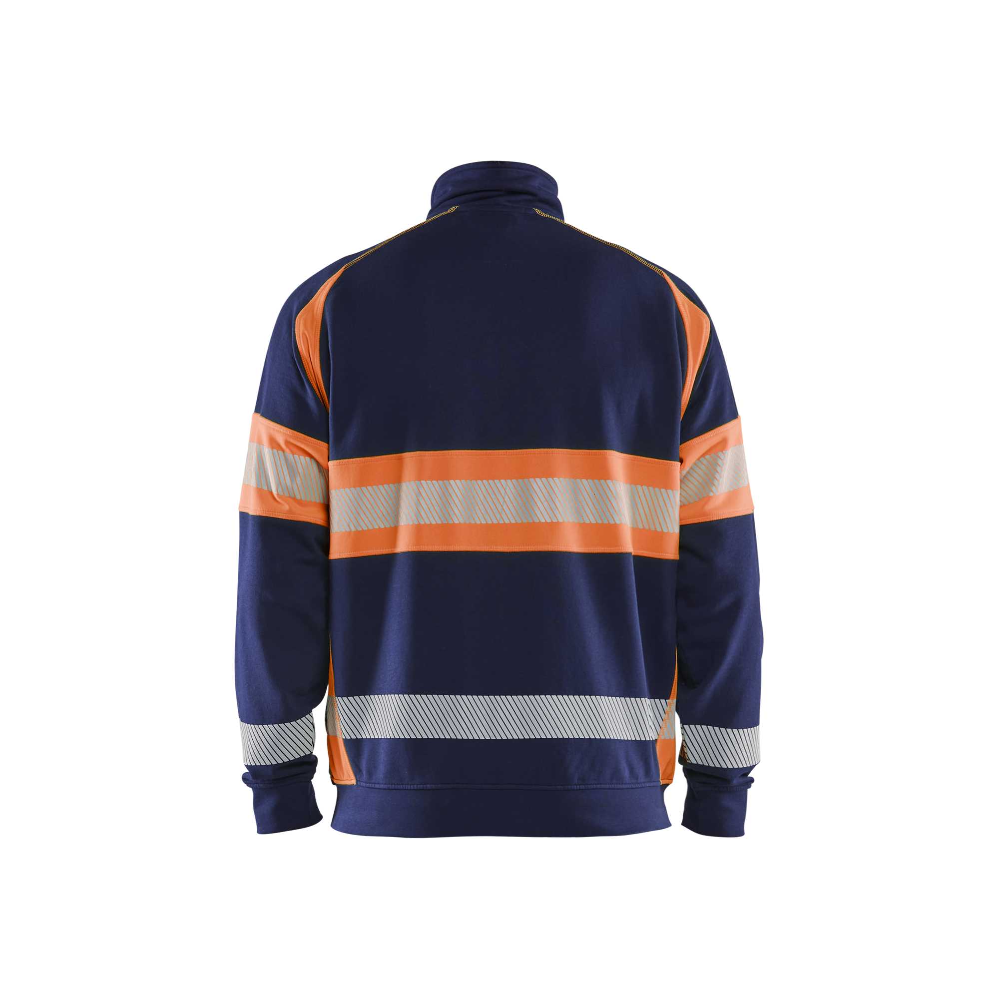 BLAKLADER 35511158 Hi Vis Sweater Hi Vis Reflective Full-zip Work Sweatshirt MEN - 100% Cotton